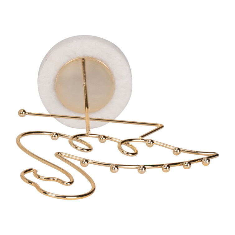 Bay Isle Home 11" Flamingo Jewellery Rack Metallic Gold Metal on